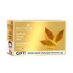 Biotique Gold Radiant Skin Youth n&auml;ohooldus| 6-astmeline n&auml;ohoolduskomplekt s&auml;rava naha jaoks| 100% botaanilised ekstraktid| Sobib k&otilde;ikidele nahat&uuml;&uuml;pidele | 65g