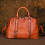 Naiste ehtsast nahast &otilde;lakotid Vintage disainiga k&auml;ekotid naistele Crossbody reisikott 38cm*23cm*15cm pruun