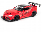 1/24 Toyota SUPRA Rattaalusest Sulamist Spordauto Mudel Valatud Metallist ja M&auml;nguautod Metallist Autode Mudel K&otilde;rge Simulatsioon Heli ja Valgus Laste Kingitused punane