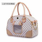 Lemmikloomatranspordi kandekotid v&auml;ikestele v&auml;ikestele koertele, &otilde;ues kokkupandav kaasaskantav Chihuahua Yorkshire k&auml;ekott L valge