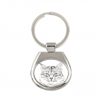 Siberian Cat - keychain with a cat, keychain with a print, personalized pendant from the Art-Dog brand