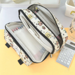 Cartoon Capybara pliiatsitase t&uuml;drukutele Armas Kawaii suure mahutavusega pliiatsikott, laste kirjatarvete karp, koolitarbed