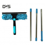 Aknakaabitsa puhastust&ouml;&ouml;riistade komplekt 2-&uuml;hes silikoonteraga imav kiudpuhasti reguleeritava pika k&auml;epidemega 2-&uuml;hes kaabitsa komplekt 3pcs sinine