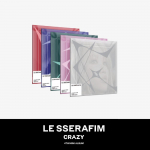 Ettetellige LE SSERAFIM 4th Mini Album CRAZY Compact ver. & STUDIO CHOOM POB Random ver.