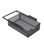 Rippuv v&auml;ljat&otilde;mmatav sahtel roostekindel korrosioonikindel, suure mahutavusega l&uuml;katav riiulialune tarvikute hoiukast must