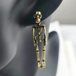 Moodne pealuu disain ripatsk&otilde;rvar&otilde;ngad gooti punk stiilis tsingisulamist ehted loomingulised daamide k&otilde;rvar&otilde;ngad male skeleton h&otilde;be