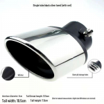 Roostevabast terasest summuti v&auml;ljalaskekate auto saba k&otilde;ri modifikatsiooni jaoks &ndash; &uuml;he/kahekordse v&auml;ljalasketoru kaunistus