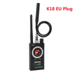K18 Multifunktsionaalne Peidetud Kaamera Vastane Traadita Objektiivi Seadme Otsija 1MHz-6.5GHz GSM Audio Pealtkuulamisseadme Otsija GPS Signaali RF J&auml;lgija Tuvastamine EU Plug black