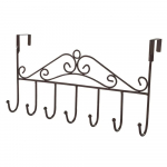 7 konksu ukse kohal riidepuu Roostevastane v&otilde;tmehoidja Overdoor Korraldaja riidenagi Riide M&uuml;tsikott valge