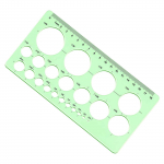 (Nikita) Ringmallid Geomeetria m&otilde;&otilde;tmine Joonlaud Plastiline geomeetriline joonistus Maalimine One Size roheline