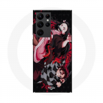 Coque Maniacase pour Samsung Galaxy S23 Ultra demon slayer tanjiro nezuko attaque combat