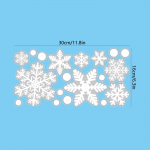 J&otilde;ulude Lumehelbeke Klaaskleebis J&otilde;uluvana Kodukaunistus Kaunistused Aken Elektrostaatilised Talveplakatid Uusaasta kleebis 16*35cm