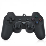 Dualshock Shock juhtmega m&auml;ngukontroller PS2 jaoks - Sony - must - Topeltvibratsioon - 12 analoogklahvi