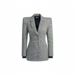 Adidas Originals ruuduline &uuml;he n&ouml;&ouml;biga rev&auml;&auml;riga bleiser naistele &uuml;ler&otilde;ivad hall HG2344 M