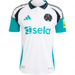 Adidas Newcastle United FC 24/25 Kolmas Slim Fit Mugav Soonikkoes Polo Kirjatr&uuml;kk L&uuml;hikeste Varrukatega Retro Jalgpallis&auml;rk Meeste Topid Valge Roheline JJ4460 S
