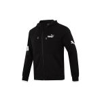 Puma Power Colorblock T&auml;is-lukuga kapuutsiga pusa Meeste kapuutsiga pusad Must 676668-01 S