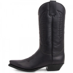 Meeste kauboisaapad teravatipulised k&otilde;rge kontsaga l&auml;&auml;nepaarid Tikitud k&otilde;rged saapad meestele, naised 35-48 35 must