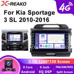 Android 13 Carplay Auto Kia Sportage 3 2010 2011 2012 2013 3014 - 2016 jaoks 4G 8-tuumaline autoreadio Multimeedia GPS-m&auml;ngija Stereo video WiFi 8 core 4GB+64GB