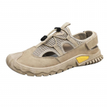 Suvised meeste sandaalid Ehtsast nahast Meeste vabaajajalatsid Meeste Meeste Nahast Sandaalid Meestele Rannajalatsid Rooma meeste kingad 39