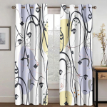 Abstract Art Anthestic Boho Morandi Aknakardinad Elutoa Rulood Magamistoa Vannitoa K&ouml;&ouml;k Kontoriuks Kodukaunistus 2tk 100W160H(CM)40x63in&Grommet Top