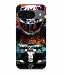 Coque - MANIACASE - Google Pixel 9 - Souple - Noir - Lewis Hamilton Mercedes 44