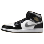 Air Jordan 1 Mid SE Must Valge Metallik H&otilde;be Meeste Tossud Metallik-Kuld HV0789-010 45 black