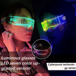 Helendavad dekoratiivprillid Neoon Peokaunistused Led P&auml;ikeseprillid &Ouml;&ouml;klubi DJ Tantsumuusika Festival Rave