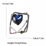 Peen loominguline Rhinestone Square pross, isikup&auml;rastatud mitmek&uuml;lgne naiste &uuml;likonnamantel, korsaažist ehten&otilde;el