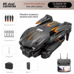 Uus D88 RC minidroon 8K HD kahe kaameraga Aerofotograafia optiline voo h&otilde;ljuv žest Pildistamine Kokkupandav neljakopteri m&auml;nguasi kingitus 1 Battery must