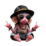 J&otilde;uluahvi ripats 2D akr&uuml;&uuml;list rippuv ornament Cartoon Monkey Xmas Tree ornament Auto interj&ouml;&ouml;ri aksessuaar Kingitus loomas&otilde;pradele 1