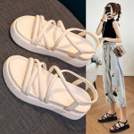 Naiste moes vabaaja platvormiga sandaalid 35 must