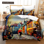 Punane S&uuml;da Tekikott Komplekt Romantiline Teema Tekikott S&otilde;brap&auml;eva Kingitus T&uuml;drukutele Naistele Paarile Voodipesukomplekt King Size 70x133cm 2pcs