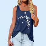 Naiste Mood &Uuml;markaelusega, suvine tr&uuml;kitud varrukatega T-s&auml;rk S must