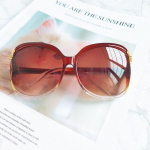 Naiste kameelia p&auml;ikeseprillid &otilde;&otilde;nsa punktiga v&auml;rviga rose tide prillid suure raamiga mood p&auml;ikeseprillid