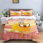 Multikas Seiklus Aeg Finn Ja Jake Tekikate Tekk Voodi &Uuml;he Inimese Twin T&auml;is Queen Suurus 3D Noorte T&uuml;druk Poiss Kingitus 135X200cm-2pcs