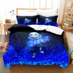 Uus Undertale Sans Voodipesukomplekt &Uuml;heinimese Twin T&auml;is Queen King Suuruses Voodikomplekt T&auml;iskasvanu Laste Magamistoa Tekikoti Komplektid Anime Voodilina Komplekt 70x133cm 2pcs