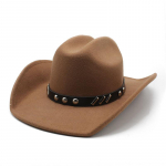 American Western Cowboy M&uuml;ts Meeste ja naiste villane suure &auml;&auml;rega silindrim&uuml;ts Outdoor Knight Equestrian Camping &uuml;hes&otilde;naline Tiibeti m&uuml;ts M（56-58cm） khaki