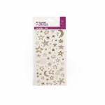 14 stickers &eacute;toiles dor&eacute;s