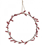 Couronne de baies rouge &Oslash; 30 cm