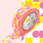 Masking Tape MT mosa&iuml;que formes rose - maru pink