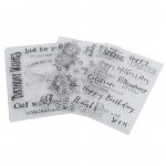 3 tk l&auml;bipaistev tempel kummist TPR DIY ajakirja album kaunistus k&auml;sit&ouml;&ouml; tarvikud