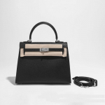 Uus naistekott, peopesa mustriga kott 25+Epsomi nahast lukukott, &uuml;he &otilde;laga k&auml;eshoitav p&otilde;ikkott 19x5.5x12cm must