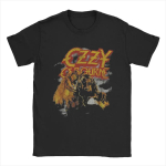 Ozzy Osbourne T-s&auml;rk Meeste Vabaaja 100% Puuvillane T-s&auml;rk O-kaelusega L&uuml;hikeste varrukatega T-s&auml;rk Kingiidee &Uuml;laosad XL must