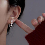 1 paar valge p&auml;rliga k&otilde;rvar&otilde;ngaid, kerge luksus, &uuml;mmargused pulmak&otilde;rvar&otilde;ngad naistele, kingitused, armsad k&otilde;rvar&otilde;ngad, t&uuml;drukute ehted 1Pair