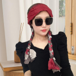 Mitmek&uuml;lgne kortsus punutud peapael t&uuml;drukutele - moodne s&uuml;gis-talvine kaelakaitse sall 150 cm