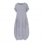 Naiste plusssuuruses t&auml;pitr&uuml;kiga kleit Bohemian Style Vacation Maxi kleit &uuml;mara kaelusega XXL valge