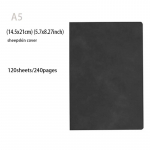 640/400/240/160 lehek&uuml;lge &uuml;lipaksu joonega &otilde;pilasp&auml;evik m&auml;rkmik kontoritarvete A4/A5/A6 PU nahast &auml;rit&ouml;&ouml; m&auml;rkmik A5 Black 240page