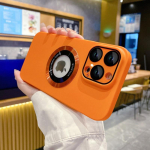 Luksuslik Magsafe juhtmevaba laadimise telefonikott iPhone 15 16 14 13 12 11 Pro Max 16 Plus jaoks, matt magnetiline tagakaitsega &uuml;mbrised For iPhone 16Pro Max oranž