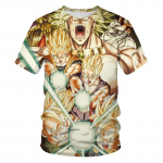 Anime Dragon Ball Son Goku 3D Prindiga Laste T-s&auml;rk Suvine vabaaja T-s&auml;rk Poiss T&uuml;druk Unisex Laster&otilde;ivad T-s&auml;rk Topid XL