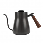 850 ml kohvikeetja termomeetriga, pika &otilde;hukese tilaga roostevabast terasest puidust k&auml;epidemega teekann L